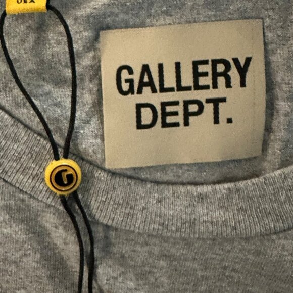Gallery Dept Grey & Green Souvenir Logo Longsleeve T-Shirt - Picture 3 of 5